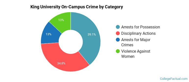 King University On-Campus Crime by Category