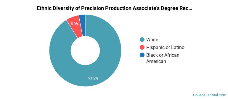 Ethnic diversity of Precision Production majors at Lake Area Technical College