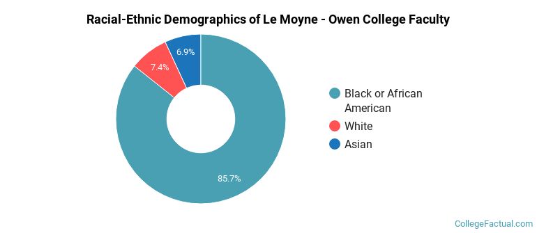 Racial-Ethnic Demographics of Le Moyne - Owen College Faculty