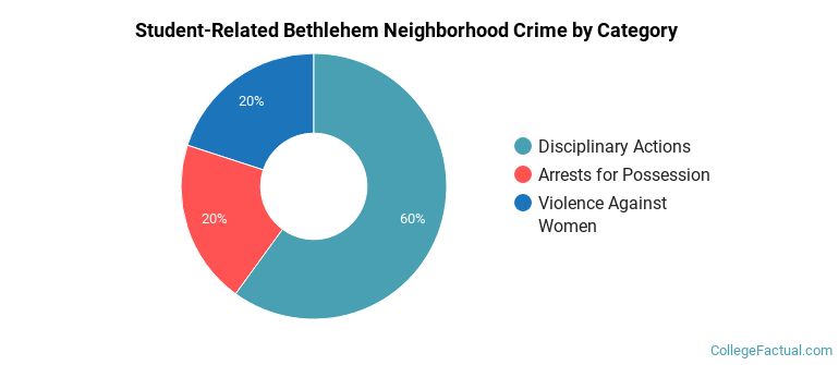 Student-Related Bethlehem Neighborhood Crime by Category