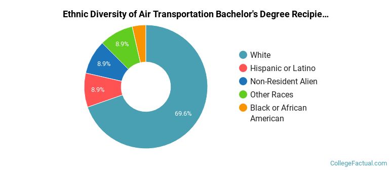 Ethnic diversity of Air Transportation majors at LeTourneau University