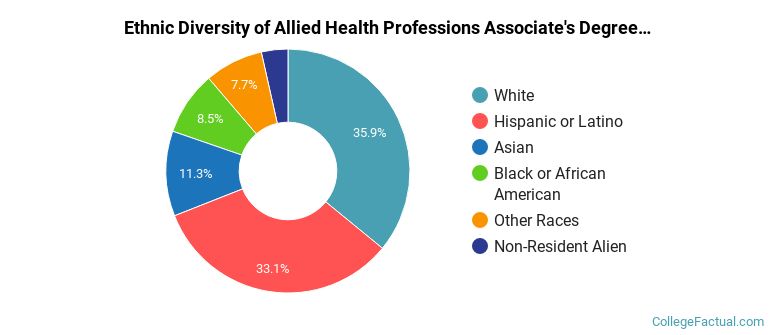 Ethnic diversity of Allied Health Professions majors at Lone Star College System