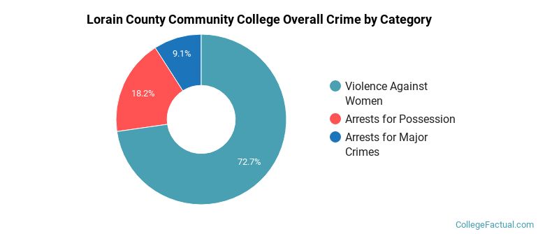 Lorain County Community College Overall Crime by Category