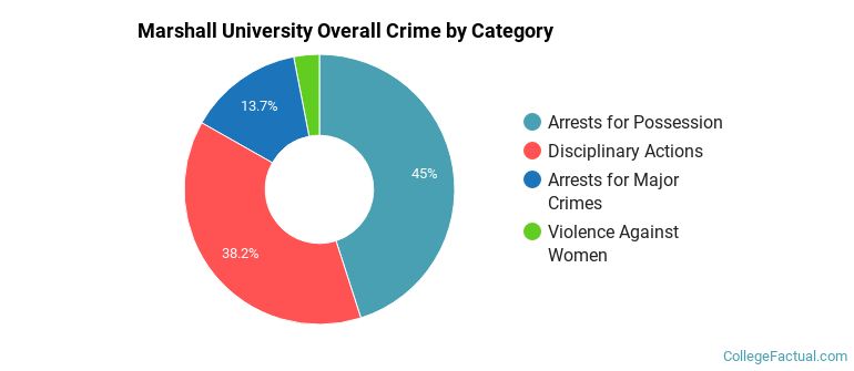 Marshall University Overall Crime by Category