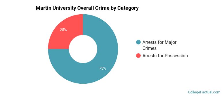 Martin University Overall Crime by Category