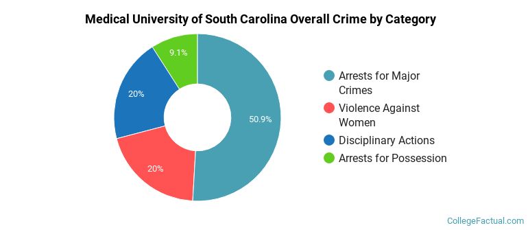 Medical University of South Carolina Overall Crime by Category