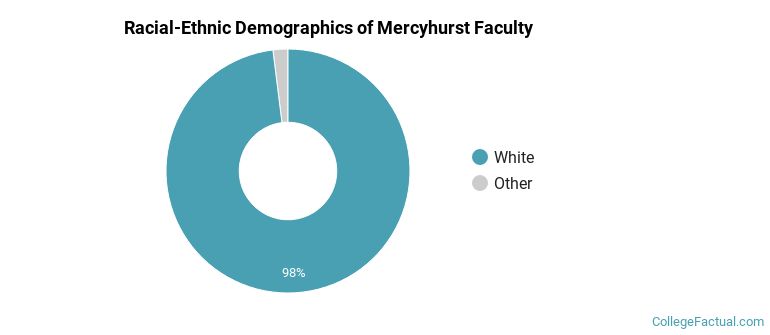 Racial-Ethnic Demographics of Mercyhurst Faculty