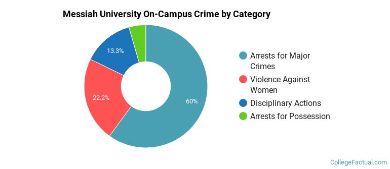 Messiah University On-Campus Crime by Category