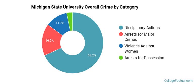 Michigan State University Overall Crime by Category