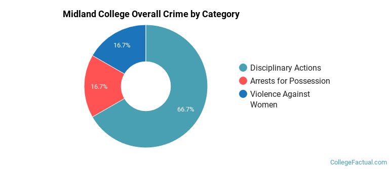 Midland College Overall Crime by Category