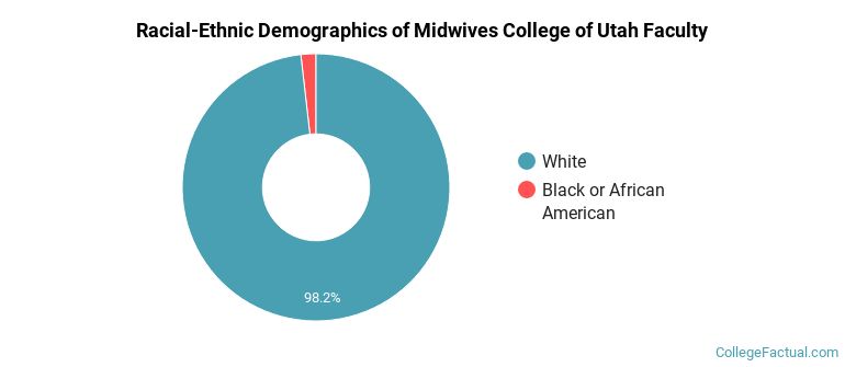Racial-Ethnic Demographics of Midwives College of Utah Faculty