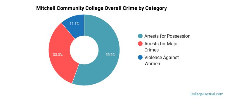 Mitchell Community College Overall Crime by Category