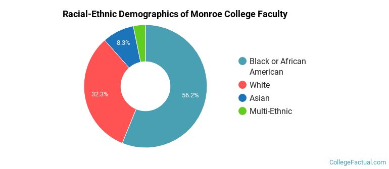 Racial-Ethnic Demographics of Monroe College Faculty