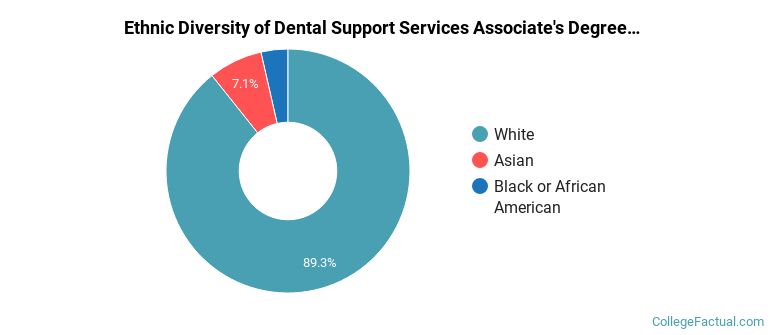 Ethnic diversity of Dental Support Services majors at Monroe Community College