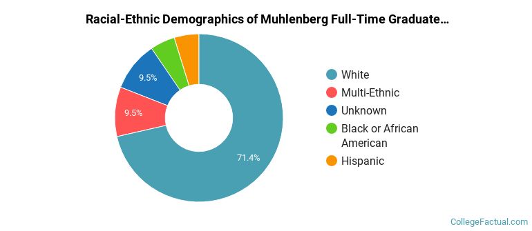 Muhlenberg College Graduate Students Racial-Ethnic Diversity Pie Chart
