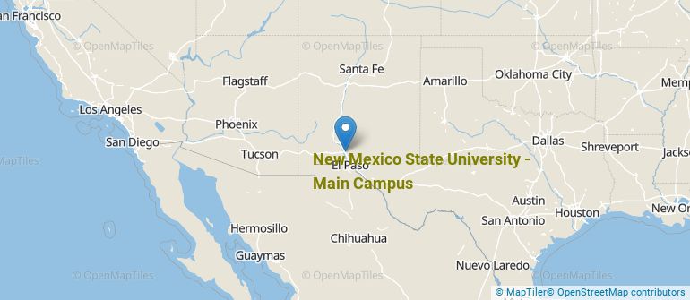 Location of New Mexico State University-Main Campus