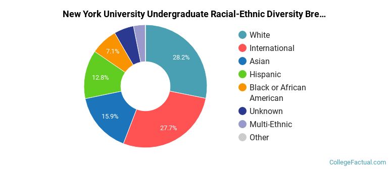New York University Racial-Ethnic Diversity Pie Chart