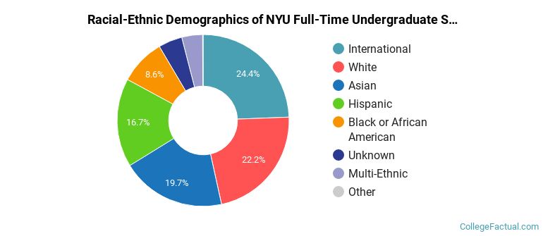 New York University Undergraduate Racial-Ethnic Diversity Pie Chart