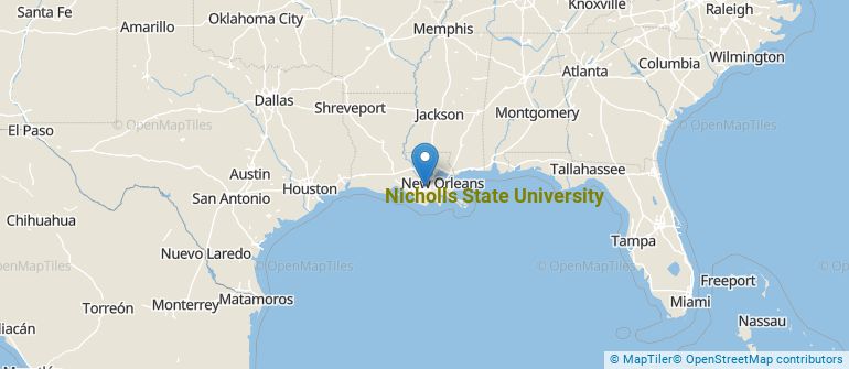 Location of Nicholls State University