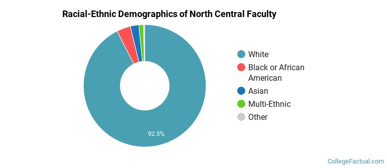 Racial-Ethnic Demographics of North Central Faculty