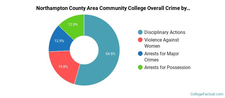 Northampton County Area Community College Overall Crime by Category