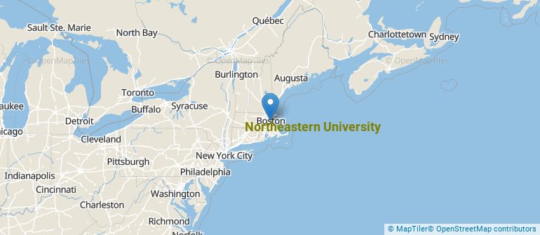 Location of Northeastern University