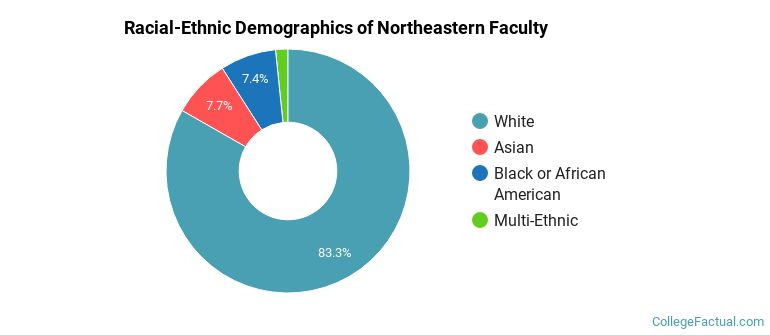 Racial-Ethnic Demographics of Northeastern Faculty