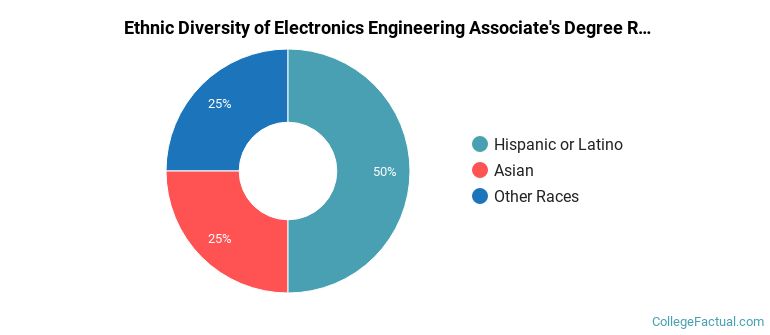 Ethnic diversity of Electronics Engineering majors at Northern New Mexico College