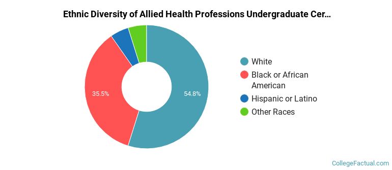 Ethnic diversity of Allied Health Professions majors at Northwest Mississippi Community College