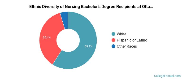 Ethnic diversity of Nursing majors at Ottawa University-Kansas City