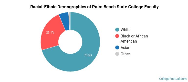 Racial-Ethnic Demographics of Palm Beach State College Faculty