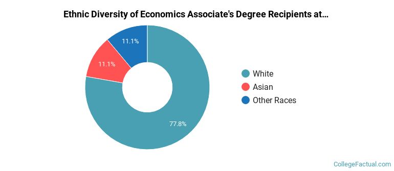 Ethnic diversity of Economics majors at Palomar College