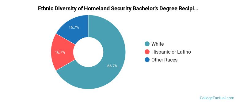 Ethnic diversity of Homeland Security majors at Pennsylvania College of Technology