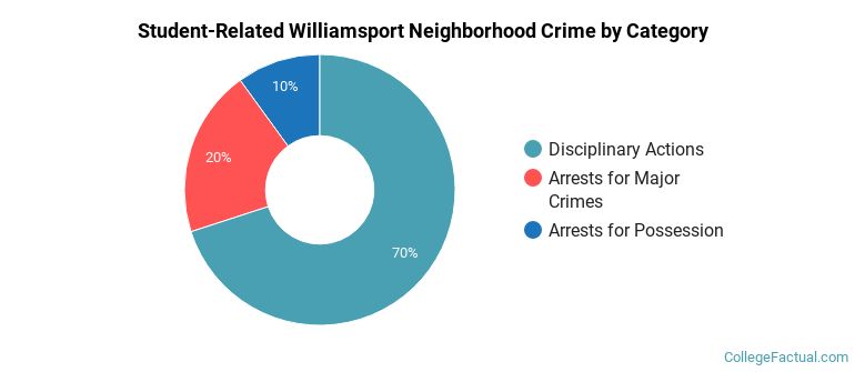 Student-Related Williamsport Neighborhood Crime by Category