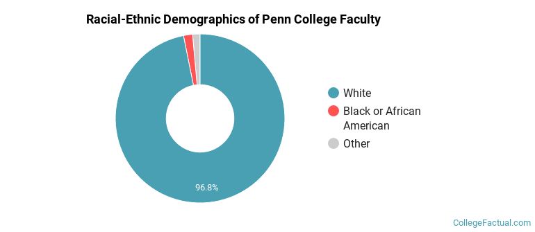 Racial-Ethnic Demographics of Penn College Faculty