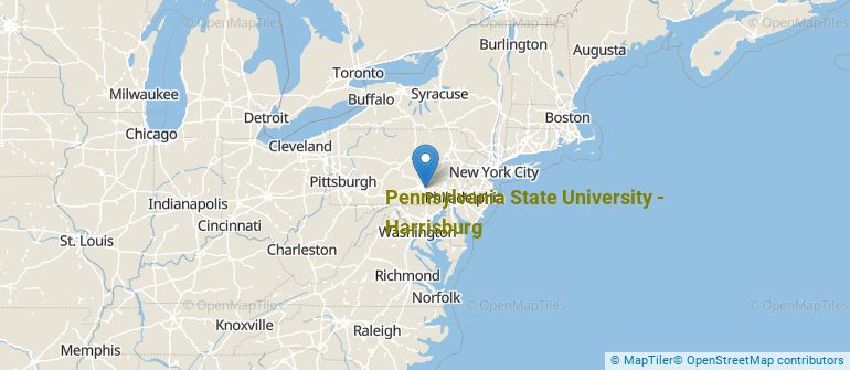 Location of Pennsylvania State University-Penn State Harrisburg