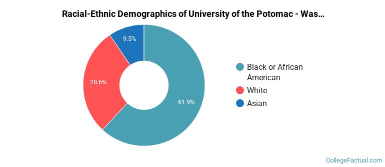Racial-Ethnic Demographics of University of the Potomac - Washington DC Campus Faculty