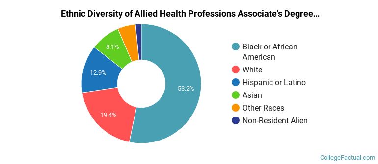Ethnic diversity of Allied Health Professions majors at Prince George's Community College