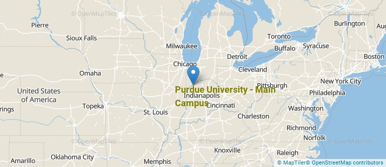 Location of Purdue University-Main Campus