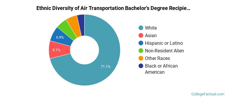 Ethnic diversity of Air Transportation majors at Purdue University-Main Campus