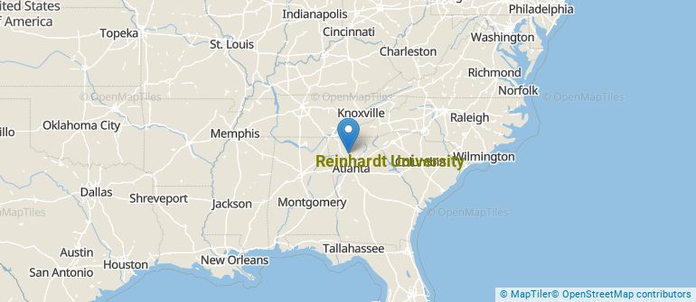 Location of Reinhardt University