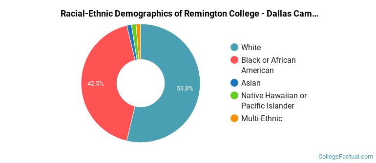 Racial-Ethnic Demographics of Remington College - Dallas Campus Faculty