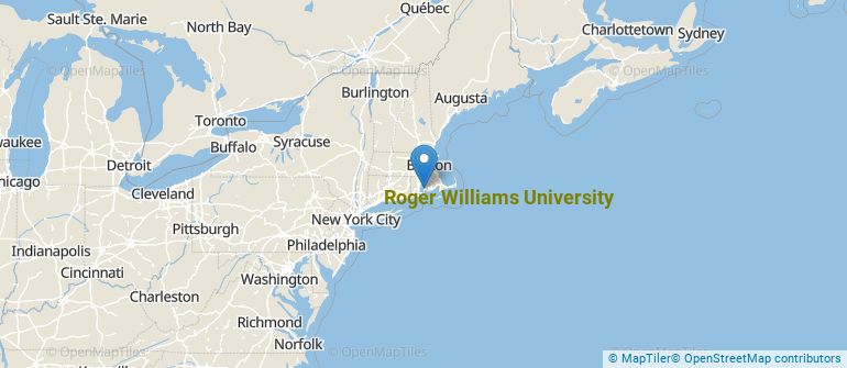 Location of Roger Williams University