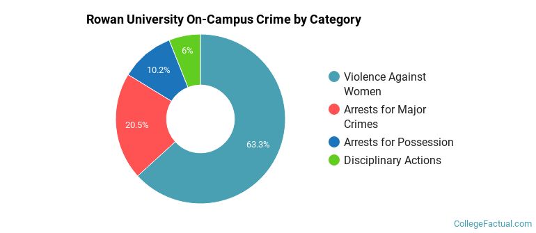 Rowan University On-Campus Crime by Category