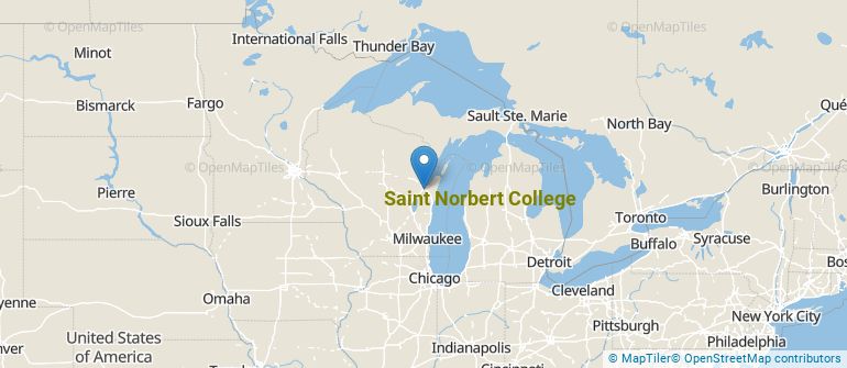 Location of Saint Norbert College