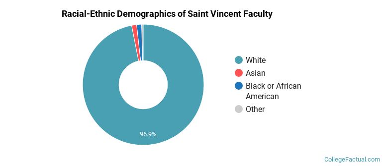 Racial-Ethnic Demographics of Saint Vincent Faculty