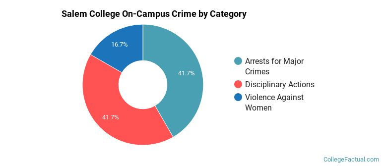 Salem College On-Campus Crime by Category