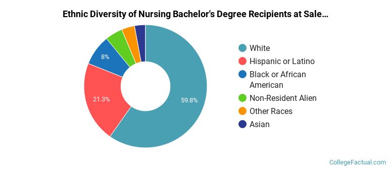Ethnic diversity of Nursing majors at Salem State University