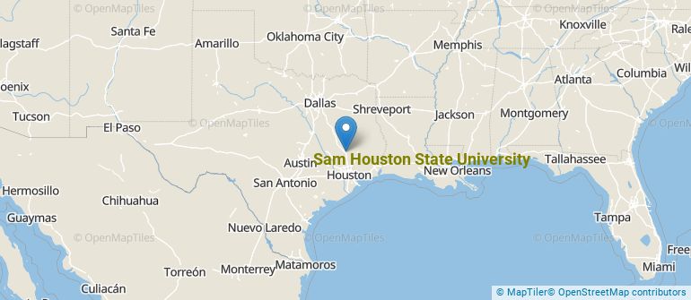 Location of Sam Houston State University