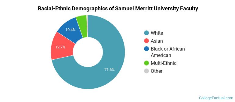 Racial-Ethnic Demographics of Samuel Merritt University Faculty